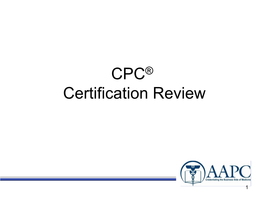 CPC® Certification Review