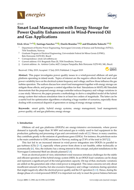 Smart Load Management with Energy Storage for Power Quality Enhancement in Wind-Powered Oil and Gas Applications