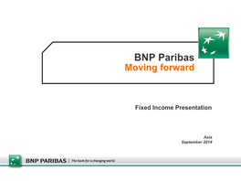 BNP Paribas a Leading European Player