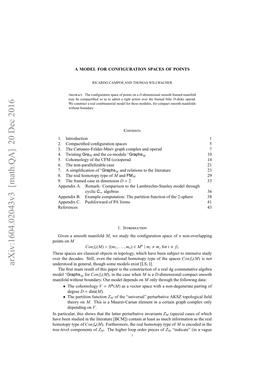 A Model for Configuration Spaces of Points