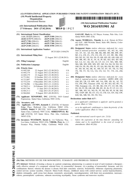 WO 2014/031901 Al 27 February 2014 (27.02.2014) P O P C T