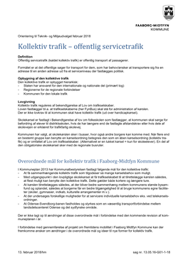 Kollektiv Trafik – Offentlig Servicetrafik