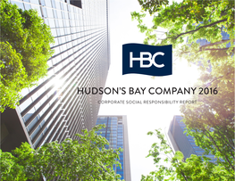 Hudson's Bay Company 2016