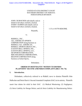 Case 1:13-Cv-01570-SEB-DML Document 103 Filed 03/31/15 Page