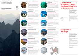 The Network of UNESCO World Heritage Properties in Switzerland