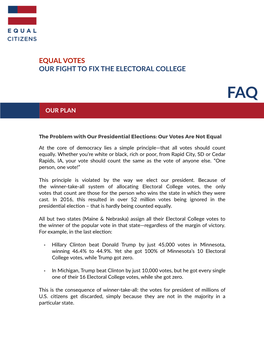 EC Equal Votes