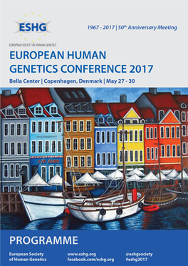 European Human Genetics Conference 2017 Programme
