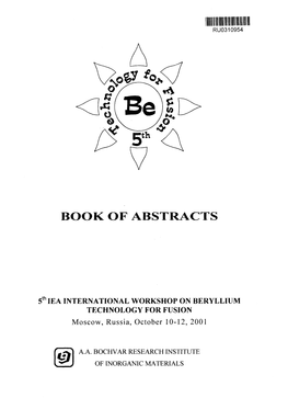 Book of Abstracts