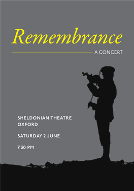 Remembrance a CONCERT