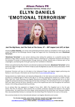 Ellyn Daniels 'Emotional Terrorism'