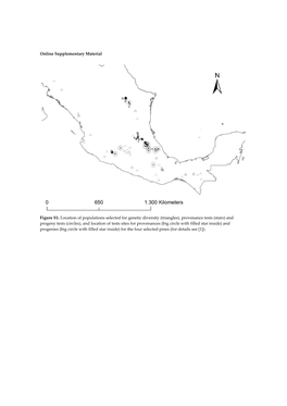 Online Supplementary Material Figure S1. Location of Populations