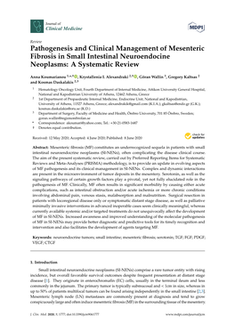 Pathogenesis and Clinical Management of Mesenteric Fibrosis in Small Intestinal Neuroendocine Neoplasms: a Systematic Review