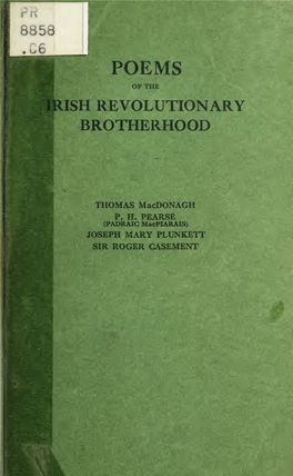 Poems of the Irish Revolutionary Brotherhood