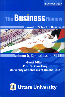 The Business Review - Special Issue Volume 5, Special Issue, 2016, ISSN 1996-3637