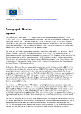 Population: Demographic Situation, Languages and Religions