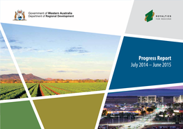 Progress Report July 2014 – June 2015
