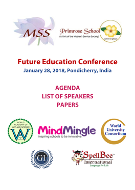 Future Education Conference January 28, 2018, Pondicherry, India
