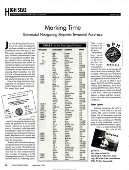 Marking Time Successful Navigating Requires Temporal Accuracy