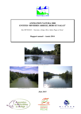 Animation Natura 2000 Entites 'Rivieres Ariege, Hers Et Salat'