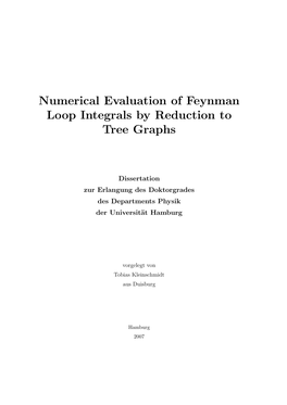 Numerical Evaluation of Feynman Loop Integrals by Reduction to Tree Graphs