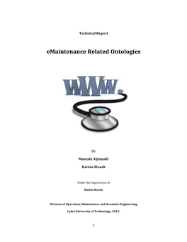 Emaintenance Related Ontologies