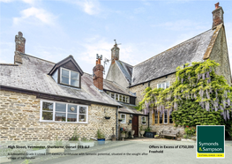 High Street, Yetminster, Sherborne, Dorset DT9 6LF Offers in Excess Of