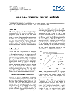 Super-Dense Remnants of Gas Giant Exoplanets