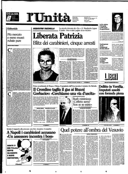 Liberata Patrizia No» a Maggioranza