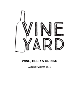 Wine, Beer & Drinks