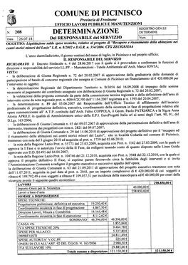 Wffi UFFICIO LAVORI PUBBLICI E MANUTENZIONI REGISTRO GEN.LE N