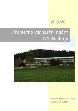 Prometno Varnostni Načrt OŠ Mislinja