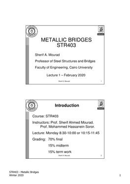 Metallic Bridges Str403