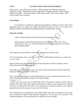 CS8092-Computer Graphics and Multimedia Notes