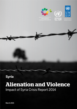 ALIENATION and VIOLENCE: Impact of Syria Crisis Report 2014 05