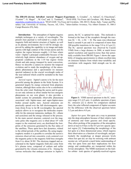 The JIRAM (Jovian Infrared Auroral Mapper) Experiment