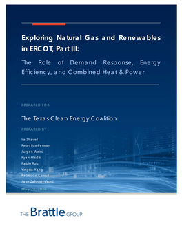 Exploring Natural Gas and Renewables in ERCOT, Part III