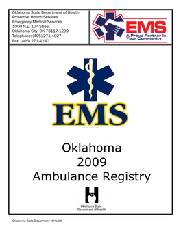 Oklahoma 2009 Ambulance Registry