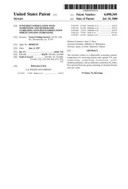 United States Patent (19) 11 Patent Number: 6,090,369 Stewart (45) Date of Patent: Jul.18, 2000