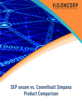 SEP Sesam Vs. Commvault Simpana Product Comparison SEP Sesam Vs