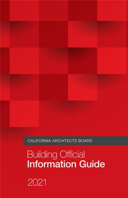 2021 Building Official Information Guide