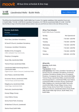 48 Bus Time Schedule & Line Route