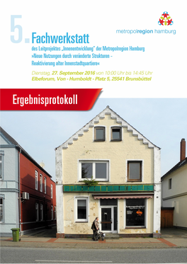 Ergebnisprotokoll 5. Fachwerkstatt