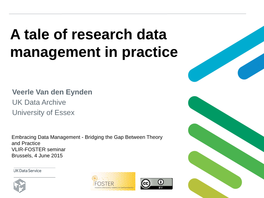 A Tale of Research Data Management in Practice