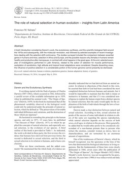 The Role of Natural Selection in Human Evolution – Insights from Latin America