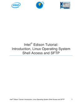 Intel Edison Tutorial – Introduction to Linux After Completing This Tutorial