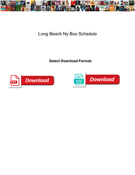 Long Beach Ny Bus Schedule