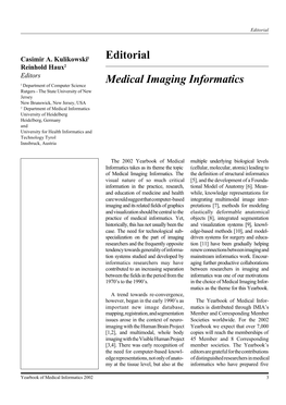 Medical Imaging Informatics