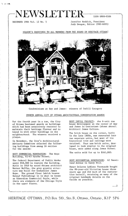 NEWSLLTIFLR ISSN 0808-0506 DECEMBER 1984 Vol