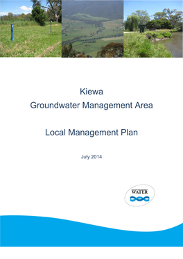 Kiewa Groundwater Management Area Local Management Plan