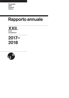 Rapporto Annuale XXII. 2017– 2018